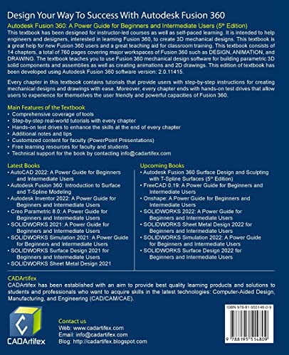 Autodesk Fusion 360: A Power Guide for Beginners and Intermediate Users (5th Edition)