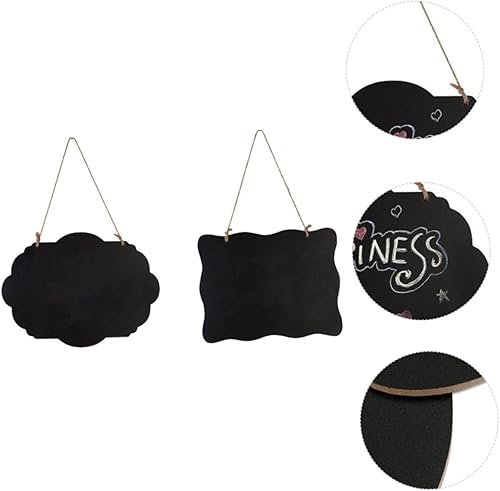 Miniatura 3 de Tofficu Pizarrón de mensajes para niños, 6 unidades, pizarra de mensajes para niños, etiquetas de tiza para niños, etiquetas de tiza para alimentos,