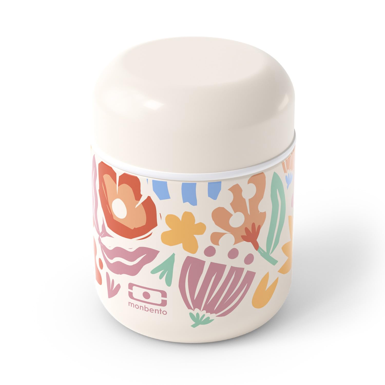 monbento Lunch Box Isotherme Enfant - Inox - Chaud/Frais jusqu'à 5h - 280ml | Petite Boîte Repas Hermétique - Idéal pour Travail/Ecole - sans BPA - Léger, Compact et Résistante - Idée Cadeau - Fleurs