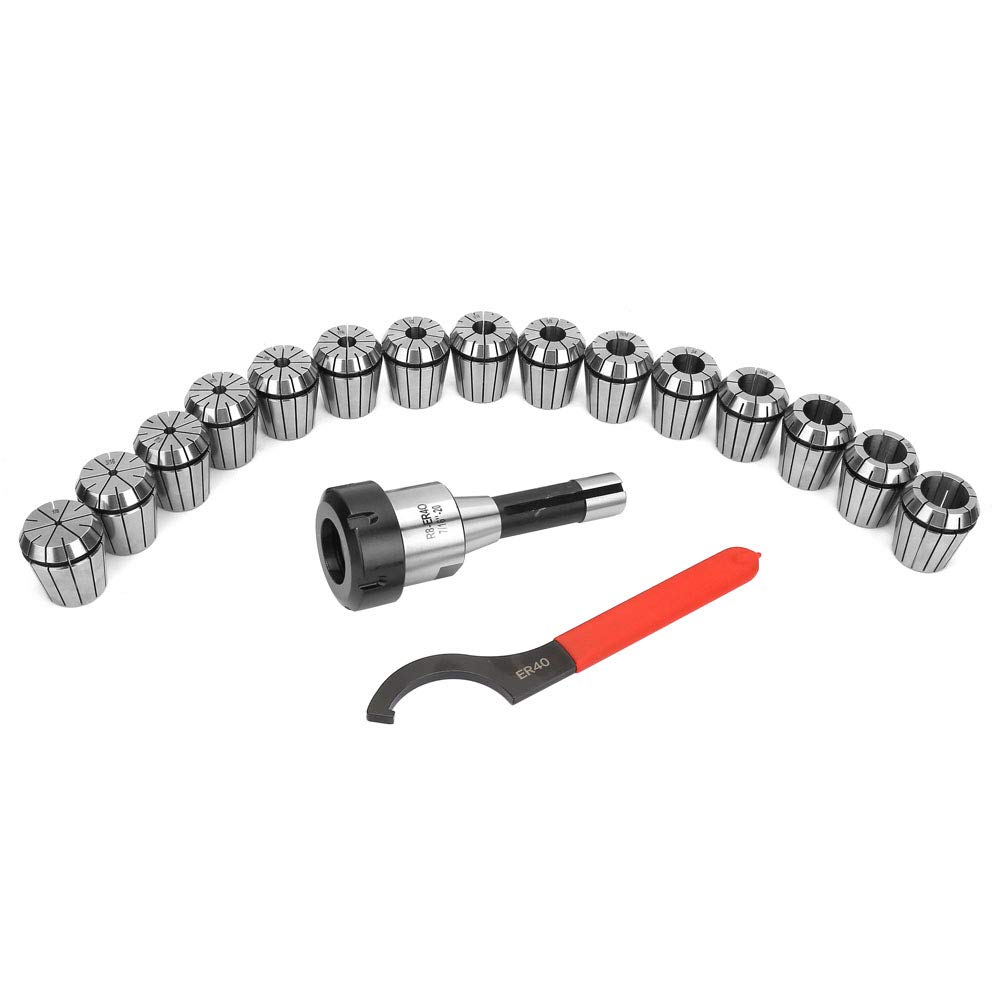 R8 ER40 Collet Chuck Set 15 Pezzi Alta Forza di Serraggio Precisione
