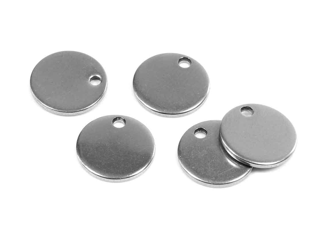 Vintage parts ringringen van roestvrij staal in platina kleuren