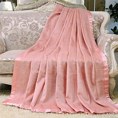 Couverture en soie rouge velours double 100x140 cm idée cadeau douceur maison