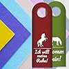Trendaffe Ciondolo Per Porta Cane - Komm Rein Oder Ich Will Meine Ruhe - In Feltro 8x27 Cm, Simpatico Avviso Per Visite