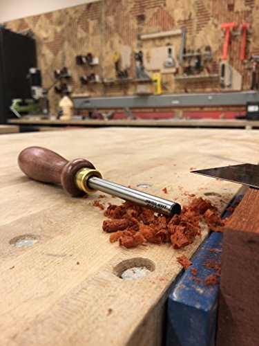 DFM Tool Works Cabinet Scraper Burnisher Tool – MADE IN USA – with Hard Maple Handle and Super Hard High Speed Steel Rod - Thumbnail 4