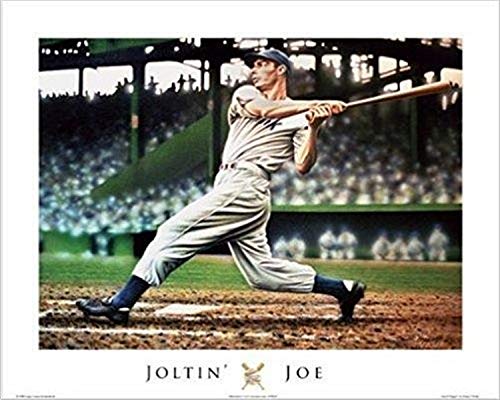 Joe DiMaggio by Darryl Vlasak 20x16 Art Print Poster Baseball Painting Yankees Sports Posters
