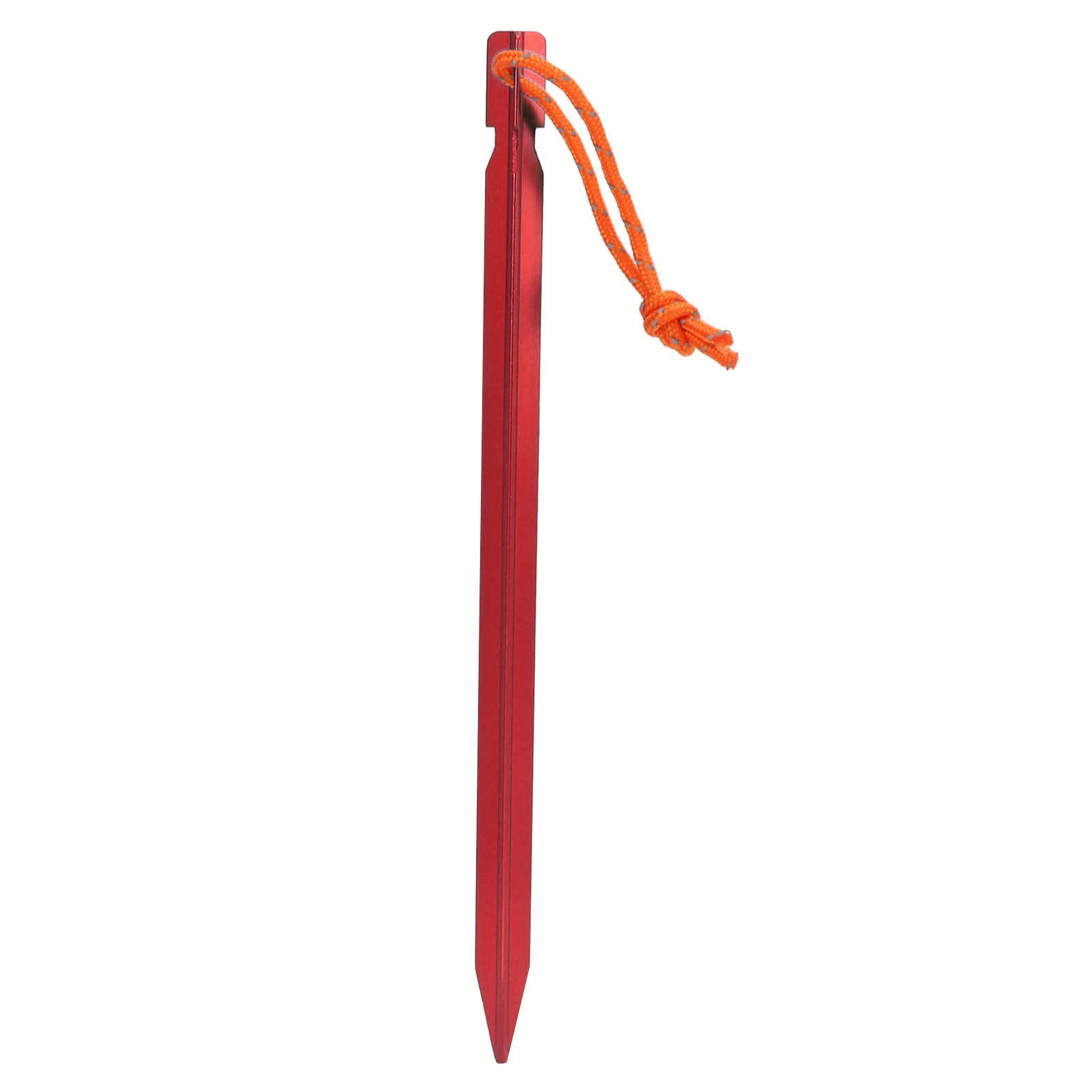 20 piquets de Tente résistants en Forme de V, piquets de Tente en Alliage d’Aluminium avec Cordes pour auvent de Camping en Plein air, piquets de Jardin étanches de 9 Pouces pour l (Rouge)