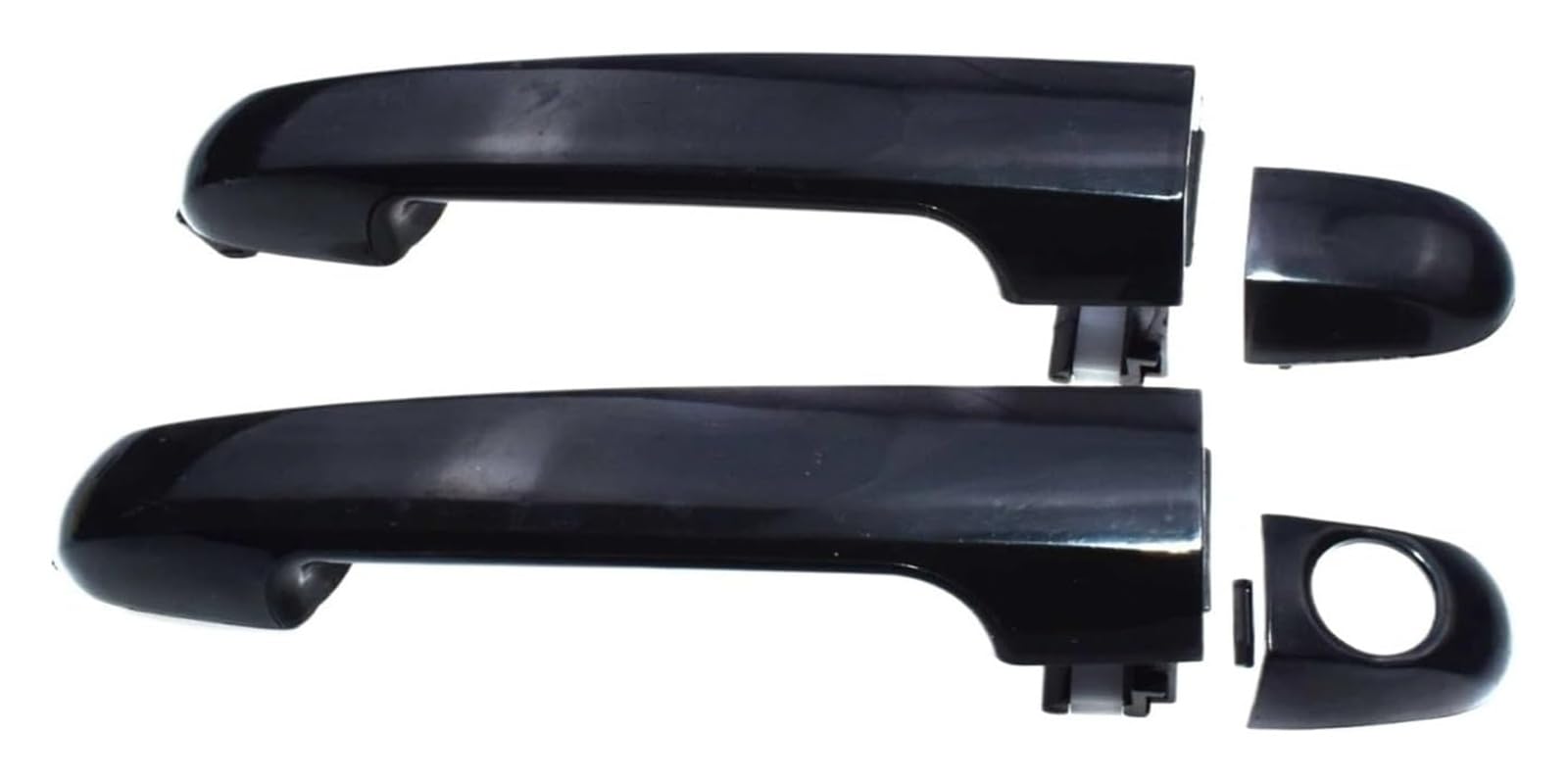 ASDDLLNN Exterior Sliding Door Handle for Hyundai for Elantra 2007-2012 Car Door Handle Repair Exterior Outside Handles Front Rear(Front Pair 1 Keyhole)