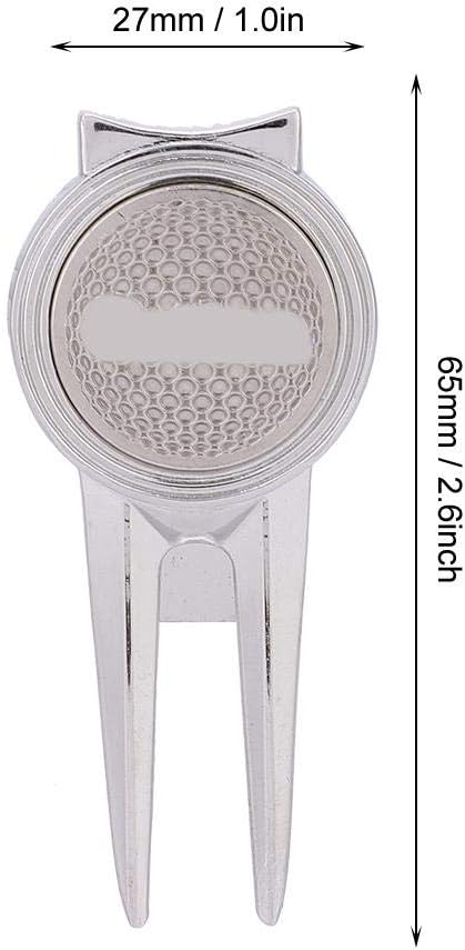 review Golf Divot Tool, Zinc Alloy Divot Repair Tool with Magnetic Ball Marker Stylish Golf Accessory