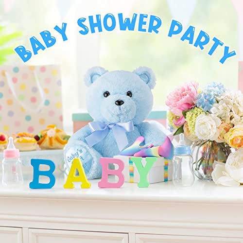 Chalyna 10 Inch Bear Stuffed Animal First Bear Baby Shower Bear Plush Toy For Wedding Birthday Mothers Day Party Favor Gift (Blue) #TOP5
