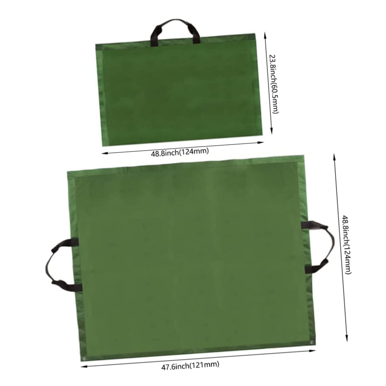 Sacco Per Rifiuti Da Giardino in Tela Sacco Per Raccolta Delle Foglie Con Manici Grande e Giardino Per Contenere Foglie Cadute e Altri Materiali