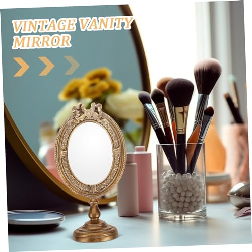 Miroir compact pour coiffeuse résolvant le manque d'espace et de stabilité - 3