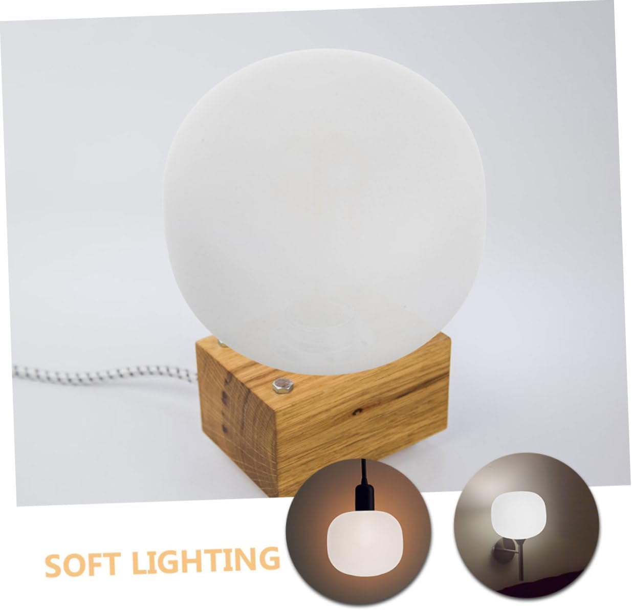 GLEAVI Ceiling Light Globe Replacement Frosted Glass Lampshade Easy Install for Home Decor