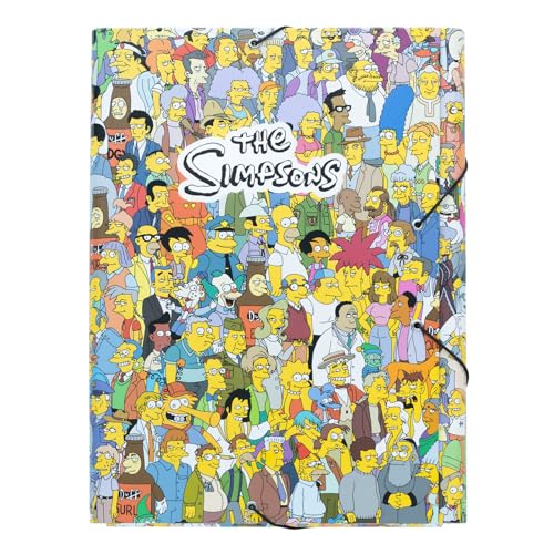 Grupo Erik Carpeta Escolar A4 The Simpsons - Carpeta Solapas de