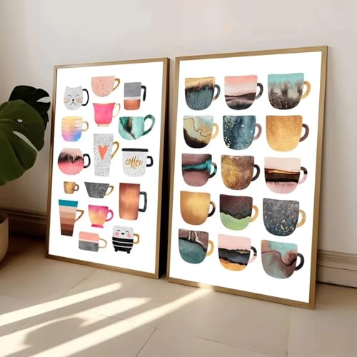 Impression Café Canvas diptyque décoratif pour maison
