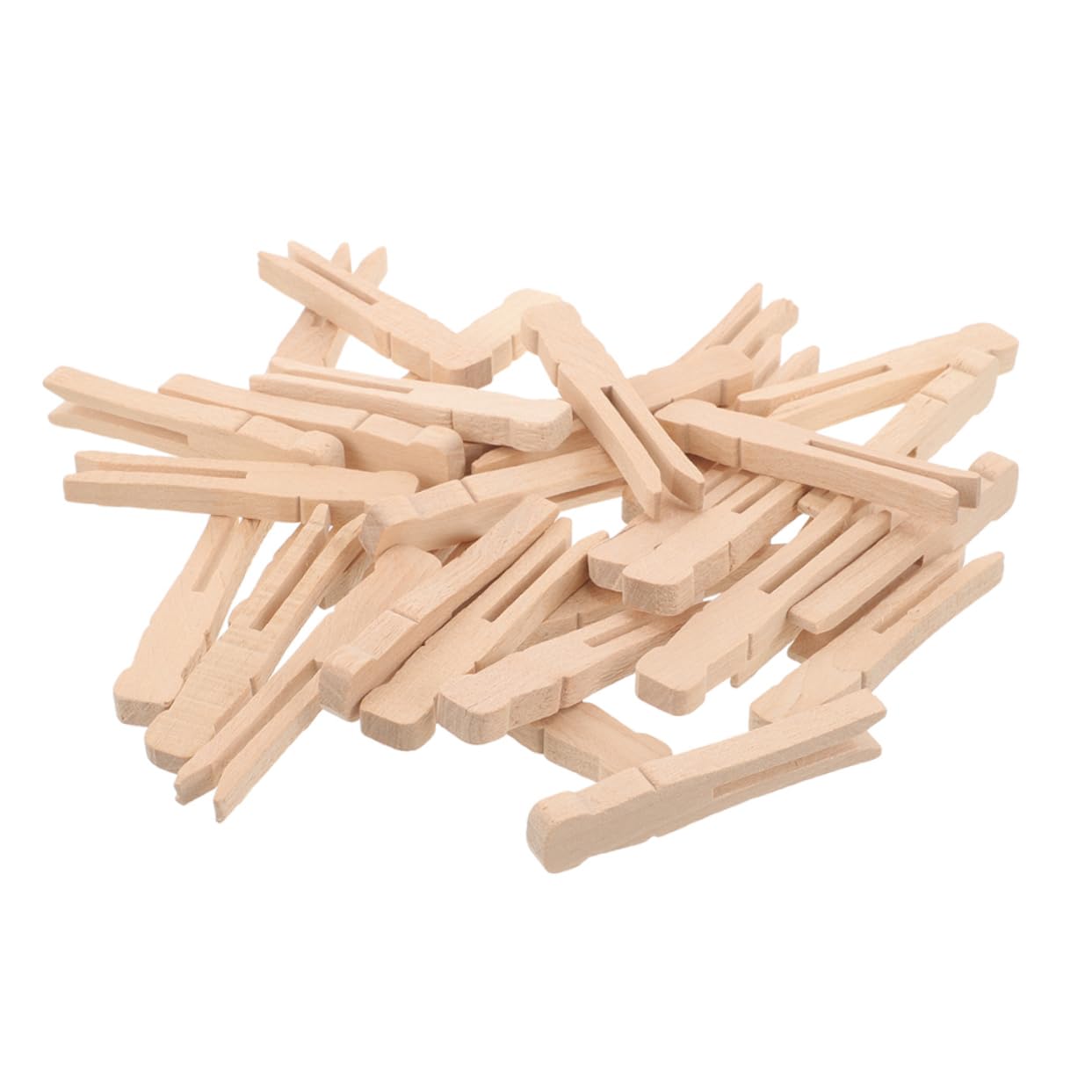 Mollettine in Legno Rotonde Classiche 100 Pezzi per Abiti | Formato 95mm, Colore Naturale, Stile Vintage, Presa Salda, Uso Versatile per Lavanderia e Artigianato