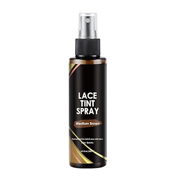 Lace Tint Spray for Wigs, Closures and Front - Dark, Middle, Light Brown Shades 100ml