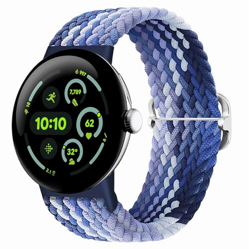 Eiavike �ґg�o���h �\�����[�v Google Pixel Watch 4�A3�A2�A1 41mm/45mm�ɑΉ� ���߉\�ȐL�k���i�C�����S���X�g���b�v �A�b�v�O���[�h�R�l�N�^�[�t�� Pixel Watch���X�g�o���h ���f�B�[�X �����Y
