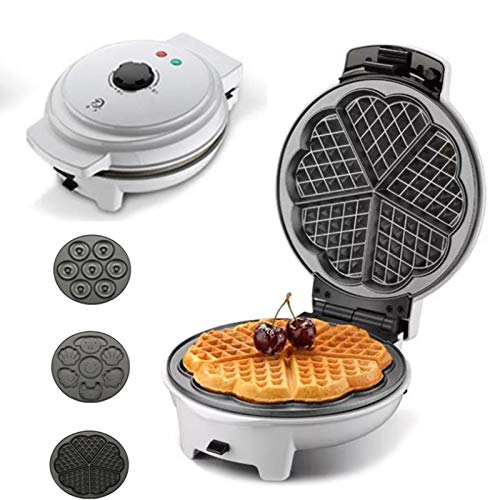 CanKun Donut Maker 3 in 1, Donut-Waffeleisen Donutmaker Non-Stick Plates Donutmaschine 1000 Watt Mini Elektrische…
