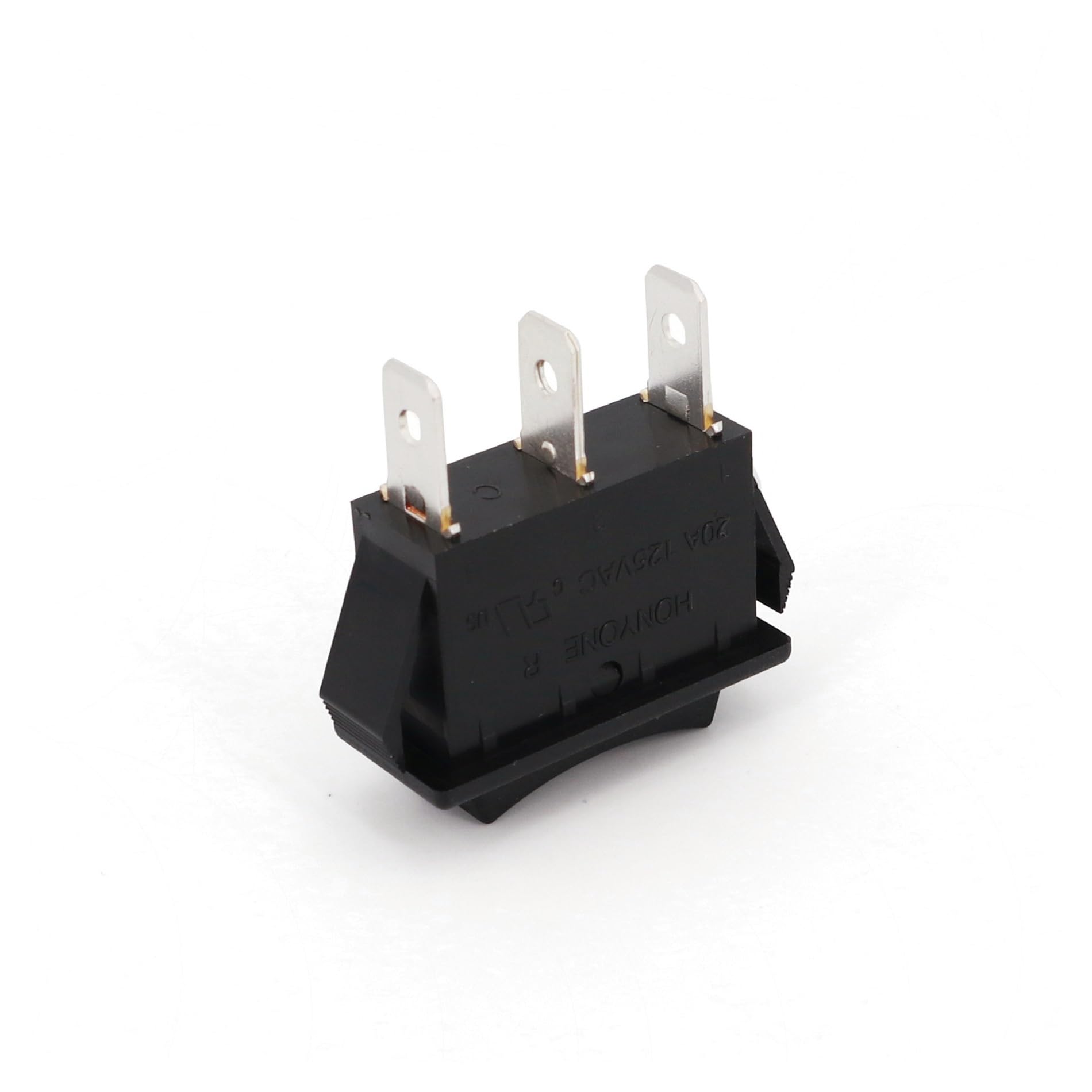 Interruttore a bilanciere SPDT a 3 vie a 3 pin ad alta corrente nero 32x14mm 20A/125VAC(5Pcs R-1-160)