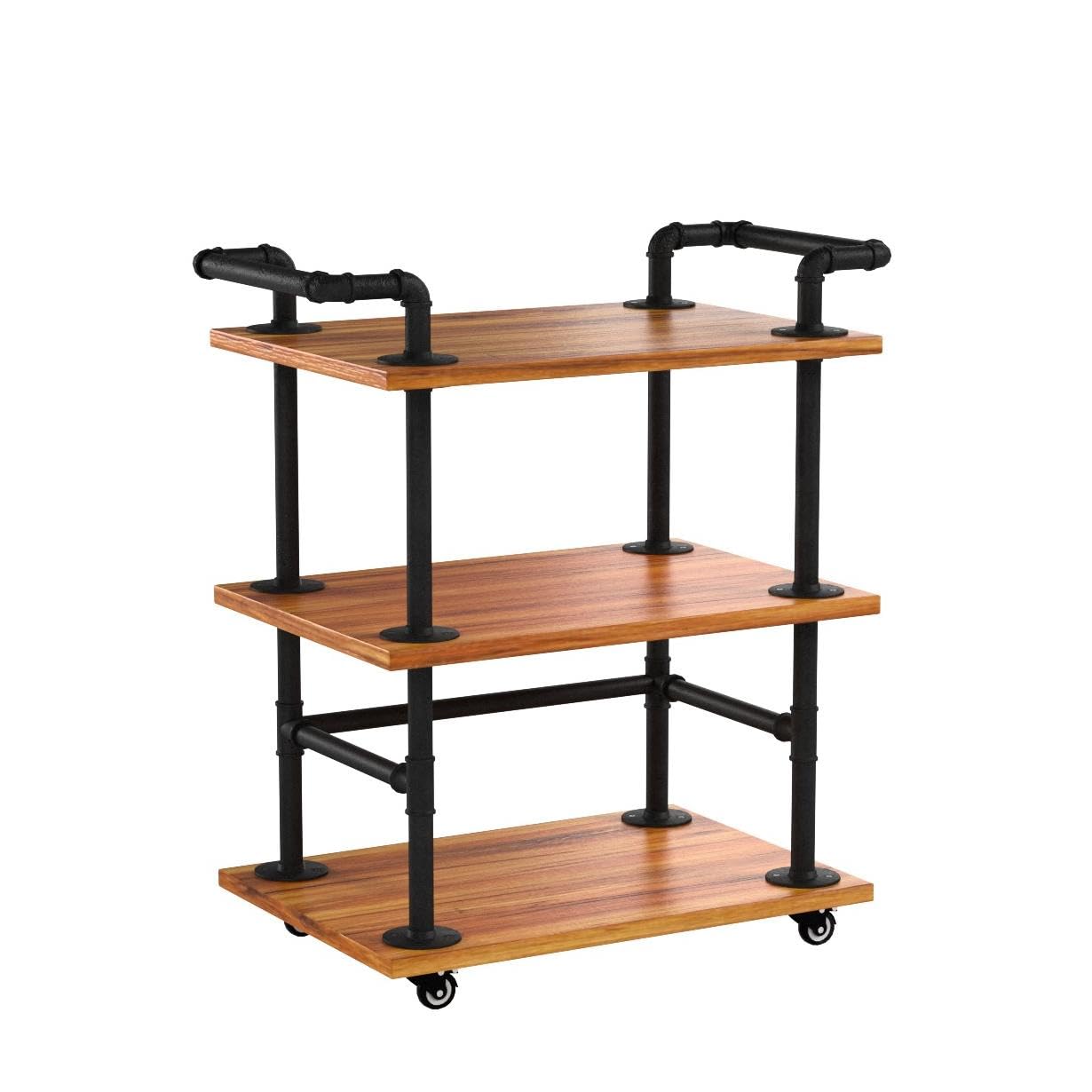 Carritos de bar industriales/carros de servir/carritos de cocina/carros de estante de vino con ruedas con almacenamiento - Carros industriales con ruedas - Estantes/soporte para licor de té