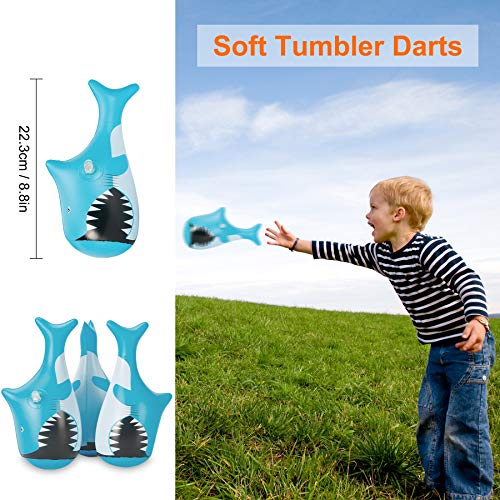 Gdaytao Outdoor Games for Kids, Flarts Lawn Games with 3 Tumbler Darts, Outdoor Toys for Kids and Adults, Outside Sports Games for Boys Girls Family Age 3 4 5 6 7 8 9 10 11 12 Years Old and Up