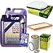 Produktbild QR-PARTS 69332177 Filter Set Inspektionspaket 10 Liter Motoröl Leichtlauf High Tech 5W-40 MANN-FILTER Innenraumfilter Luftfilter Ölfilter