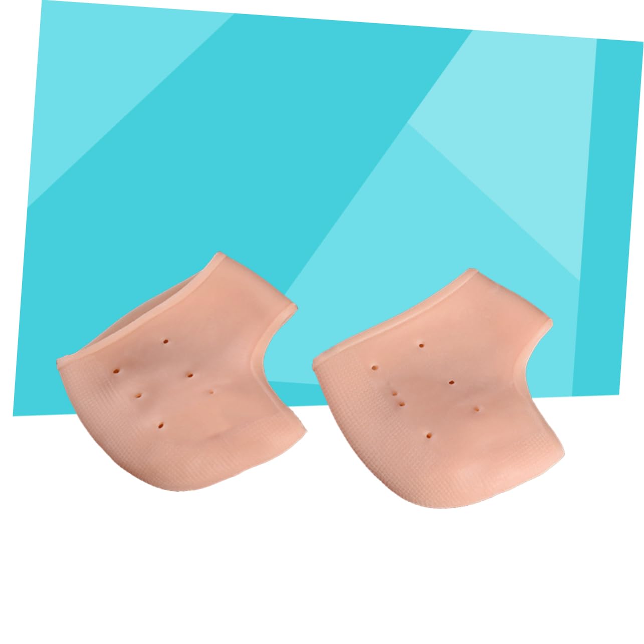 NOLITOY Protective Foot Socks Silicone Gel Heel Moisturizing Foot Care for Cracked Skin Comfortable Elastic for Women (Black)