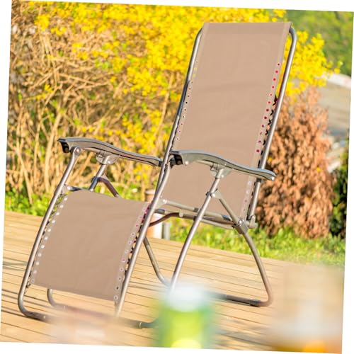 Housse de chaise pliante outdoor avec coussin et cordes de remplacement pour plage - 3