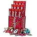 (12 Pack) Large (12 Inch) Confetti Cannons Air Compressed Party Poppers Indoor and Outdoor Safe Perfect For Any Party New Years Eve or Wedding Celebrations Shoot Streamers 10 Foot