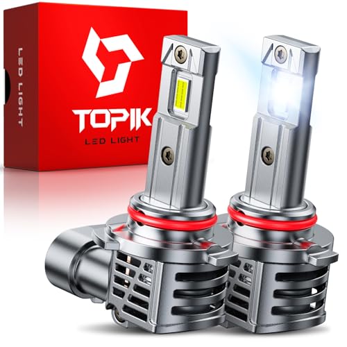 Image of TOPIK TK7 9005 HB3 Light Bulbs, [Upgraded-Gen] 800% 40,000LM Brighter, HB-3 9005 Light Bulbs, Plug N Play, Long Lifespan, No Flicker, 99% Compatibility, 2PCS