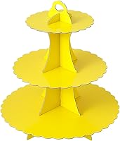 Vista 16 de Soleebee Soporte para Cupcakes de 3 Niveles, Torre de Cupcakes de Cartón, Torre de Soporte para Pasteles de Postre para Decoración de Cumpleaños