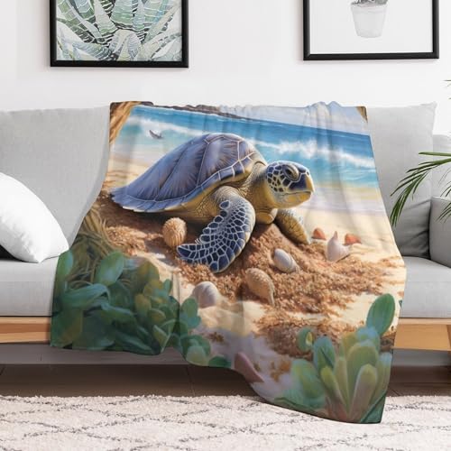 Couverture tortue polaire chaude contre les frissons sur le lit