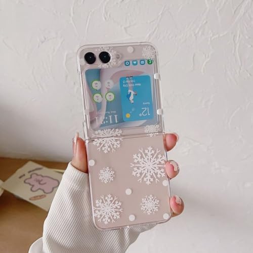 Coque rigide Galaxy Z Flip 5 pour éviter les chutes avec bracelet flocon