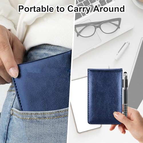 Mini calepin de notes avec porte-stylo idéal pour les déplacements pro