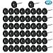 50pcs Abrasive Buffing Polishing Wheel Set for Rotary Tool with 3mm Shaft,Mini scouring pad Brush Polishing kit, Removal of Rust,Deburring on Metal Surface (grit 400 Black 50pcs)