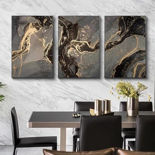 Affiches de luxe abstraites texture marbre au design élégant moderne