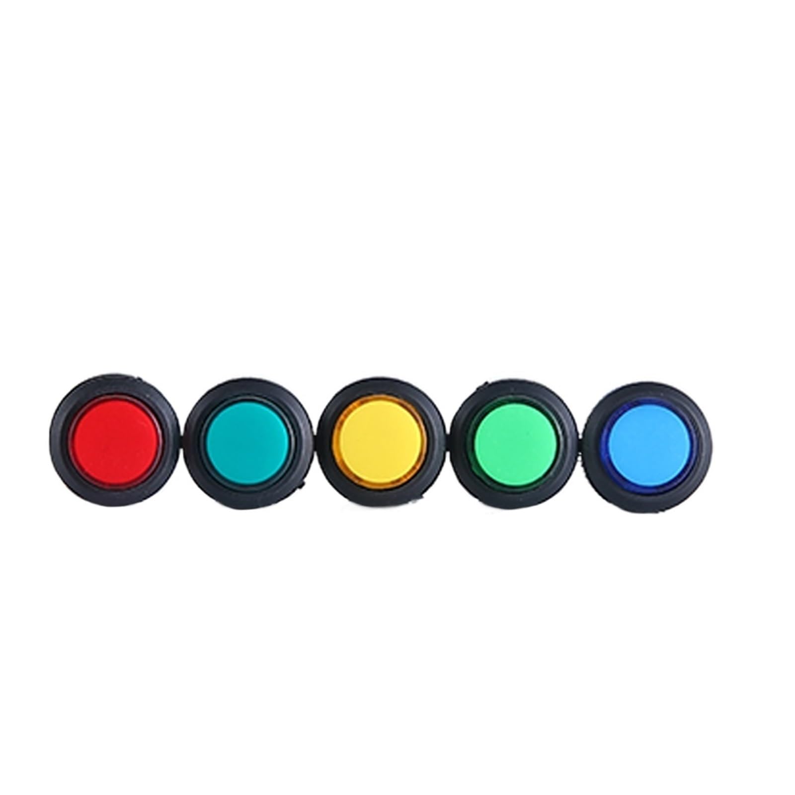 Bouton-poussoir momentané 16mm LED jaune R16-503/BD lot de 5