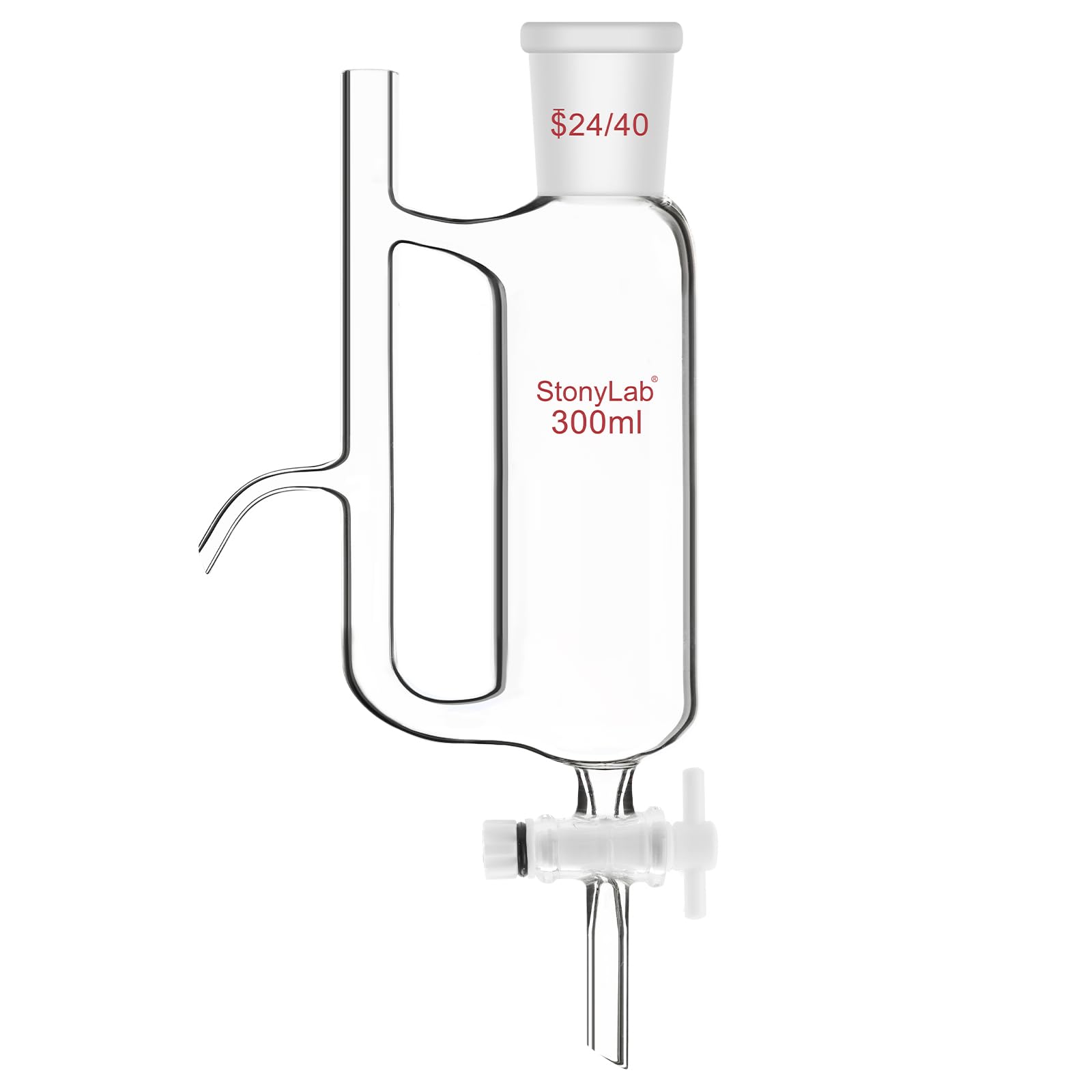 stonylab Water Oil Receiver Separator with 24/40 Lab Supply, 300 ml