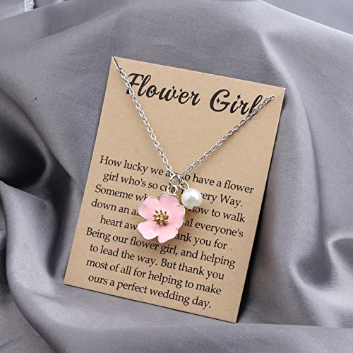 Zuo Bao Proposal Flower Girl Necklace Wedding Party Gift for Flower Girl3