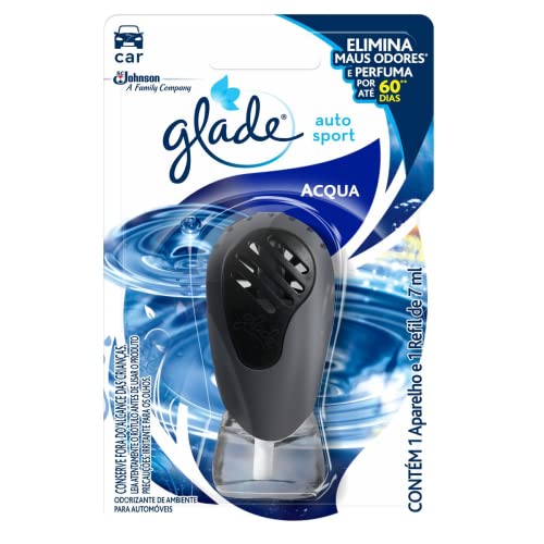 Glade Desodorizador Auto Sport Aparelho e Refil Acqua 7ml