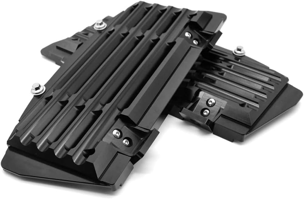 POWERPARTS Radiator Guard Aluminum Black for KTM, Husqvarna, GasGas 2018-2023 | Replaces OEM Part 7913503400030