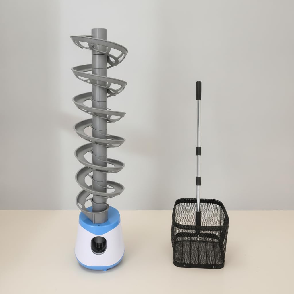 rockible Tischtennisroboter Maschine mit Ballauffänger Automatischer Ballwerfer für Solotraining Und die Verbesserung der Schlagtechnik für Den Innen Und