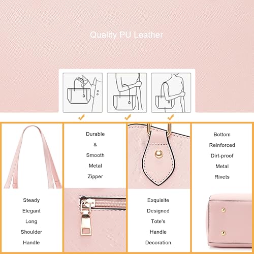 Image of CHICAROUSAL Tote Handbags Purses for Women PU Leather Womens Shoulder Bag | Large Tote Bag for Women, Shoulder Purse, Vegan Leather Purses for Women, Women's Handbags