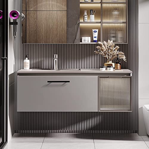Knobwell 6 Pack 8-4/5" Stainless Steel Kitchen Cabinet Handles Matte Black Cabinet Pulls, Square T Bar Cupboard Door Handles 8-4/5" Length, 6-3/10" Hole Spacing #TOP2