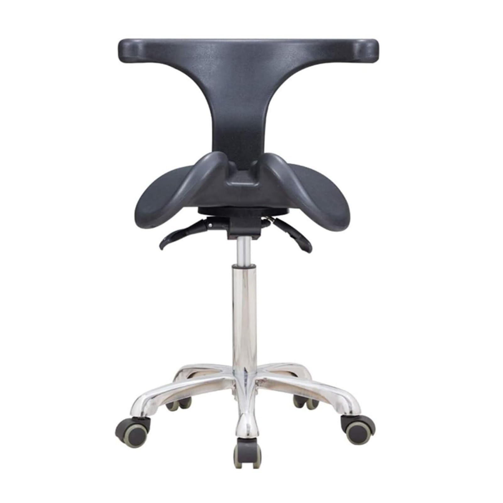 METTEOR Saddle Stool Dentist Stool with Back Support Ergonomic Saddle Chair Adjustable Salon Stool Dentist Chair Hydraulic Lifting (A5)