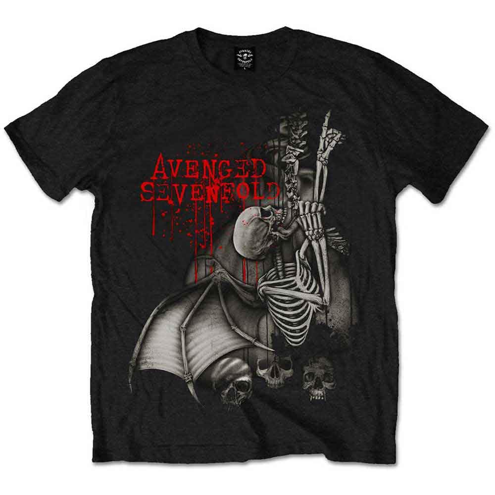 Avenged Sevenfold T Shirt Spine Climber Band Logo Official Mens Black S