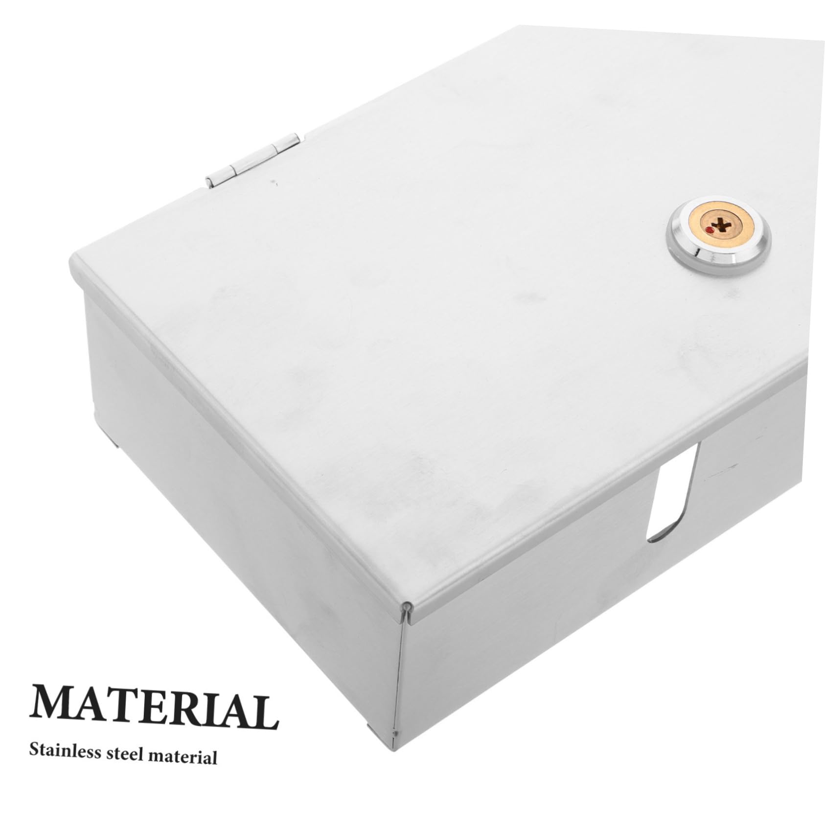 Hemobllo Scatola per Prese Esterne in Acciaio Inossidabile con Chiusura a Chiave, Design Doppio, Resistente alla Pioggia per Veicoli Elettrici e Attrezzature Outdoor