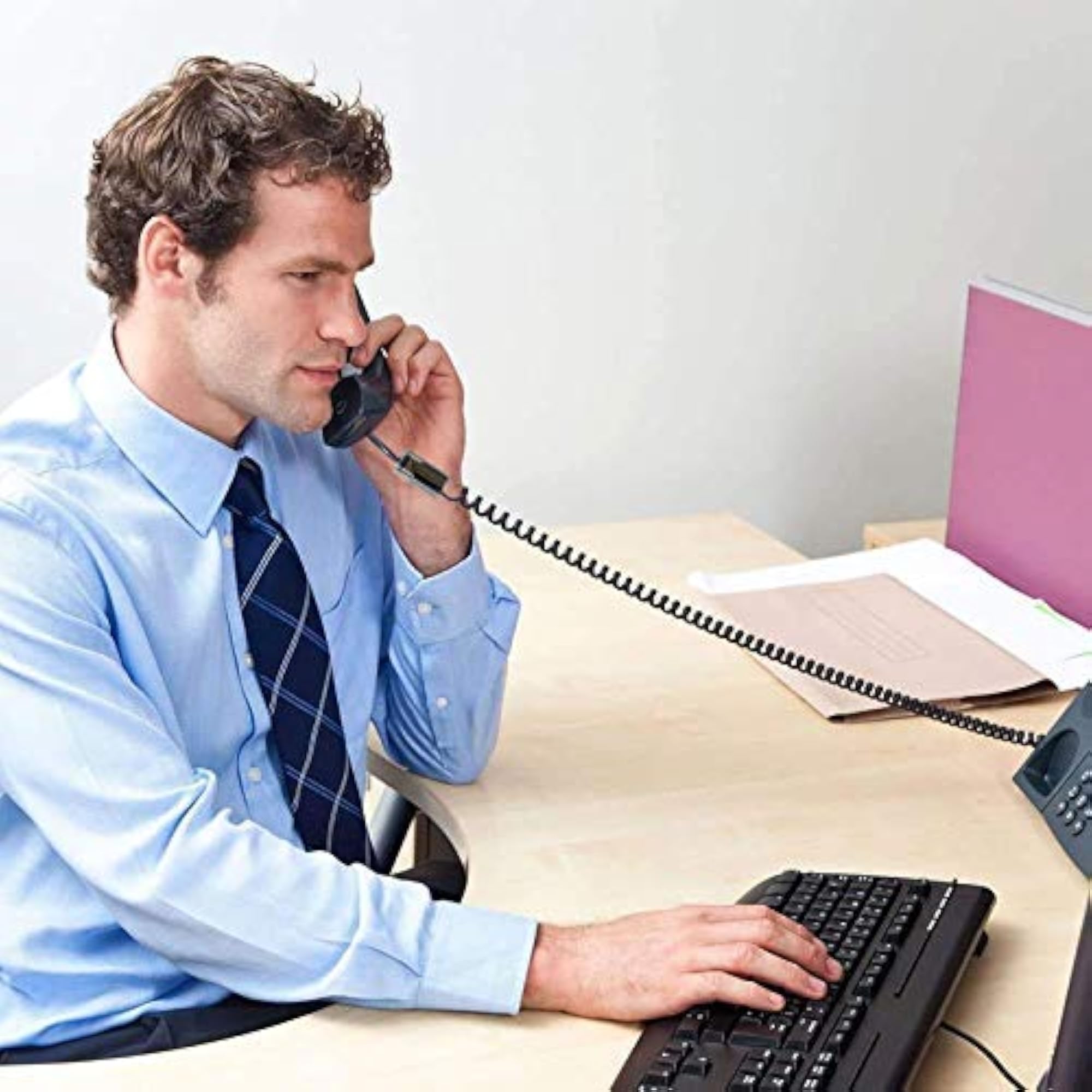 Telephone Handset Phone Extension Cord