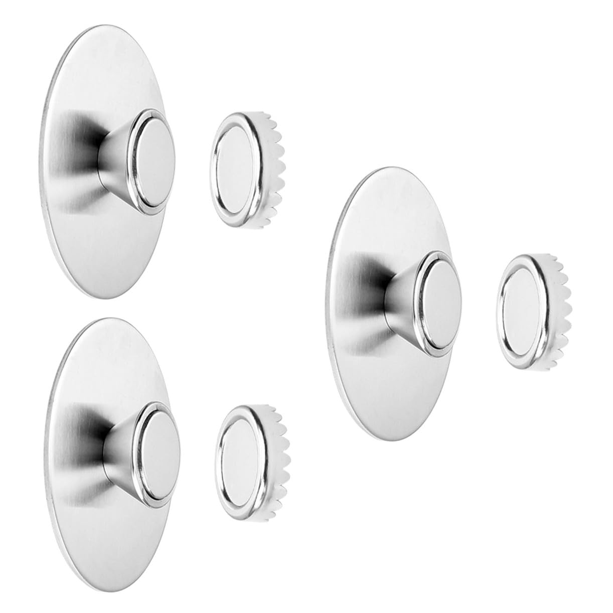 PRETYZOOM 6pezzi Magnetic Soap Holders Da Porta Sapone Murale Con Di Draining Elegante e Pratico Per Bagno e Cucina Facile Installazione Con Accessori Inclusi