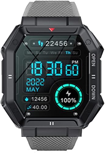 Compatible con correas de reloj inteligente EIGIIS K55, correas de repuesto de silicona clásicas compatibles con PUREROYI 1.32 pulgadas C21C20